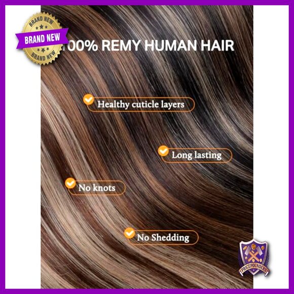 18 Inch Tape In Weft Hair Extensions 50g Human Hair Seamless Invisible main image 6